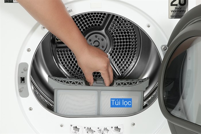 Máy Sấy Bơm Nhiệt Samsung Bespoke AI 9 Kg DV90BB9440GH/SV